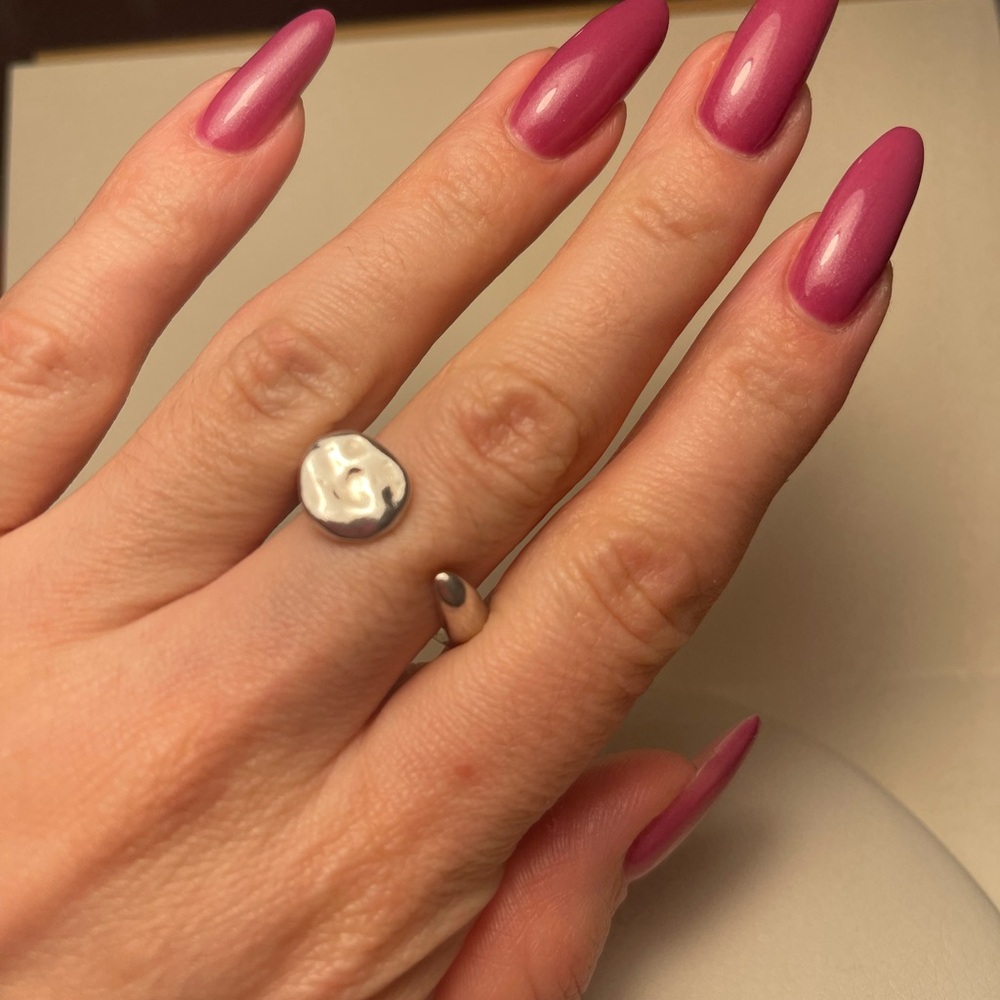 UNOde50 SILVER NAIL CLAVO RING